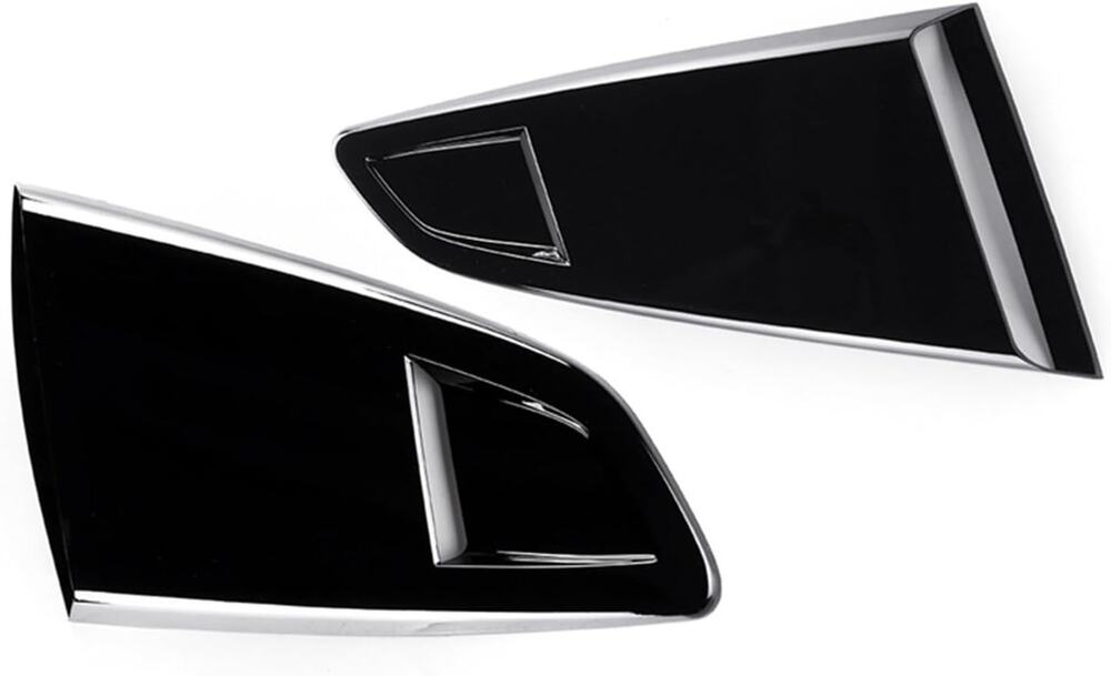 For Ford Mustang 15-2023 V3 Glossy Black Side Window Quarter Scoop Louver Cover